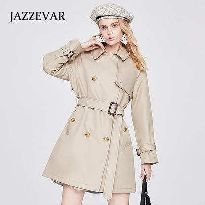 New Women double-breasted trench coat