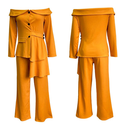 New European Women fashion two-piece suit