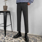 MYQ Korean Men’s straight slim nine-point trousers