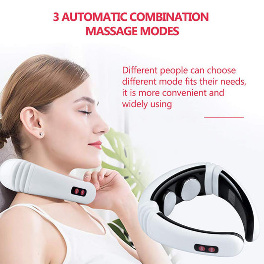 Heating electromagnetic shoulder neck massager