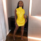 Women fashion high split sexy PU leather dress
