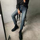 MYQ Korean Men’s tide brand nine-point jeans