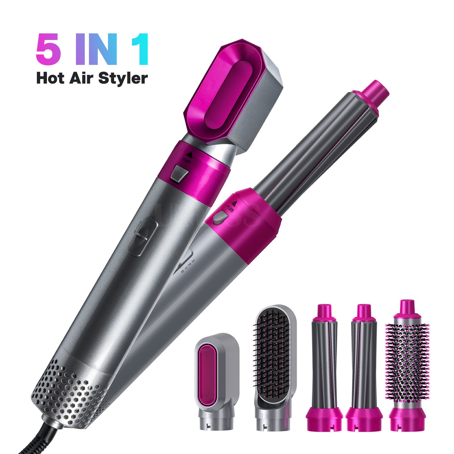 Five-in-one automatic hair curling iron set