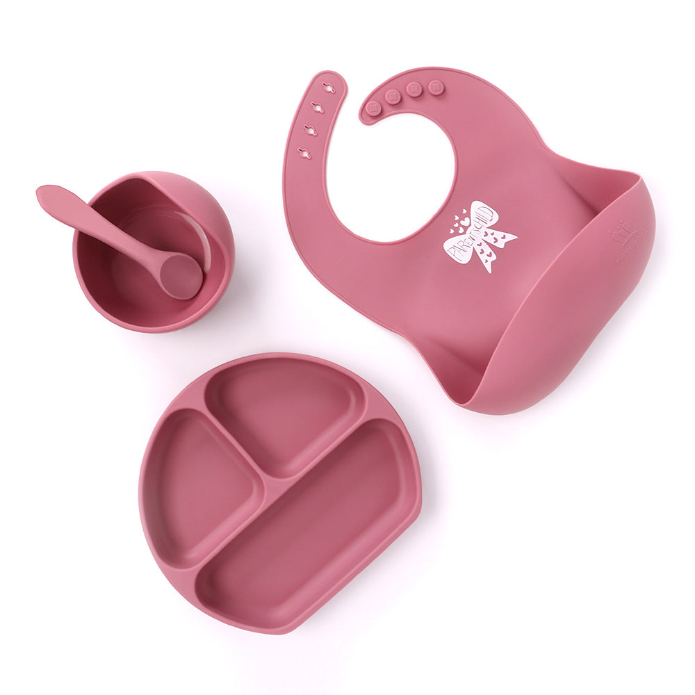 Export silicone tableware four-piece set