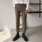 MYQ Korean Men’s straight slim nine-point trousers