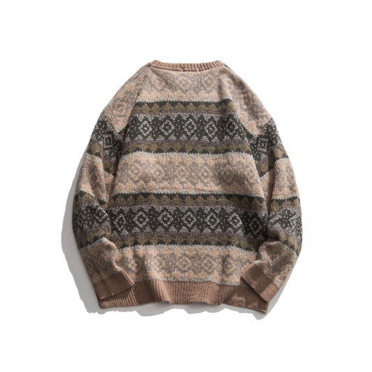 Japanese tide men’ women retro sweater