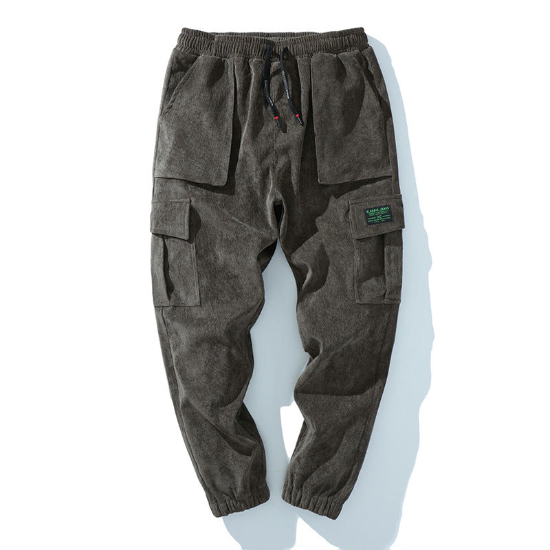 Men’s New autumn youth trend tooling trousers