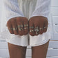 14pcs women rhinestone decor ring set - Watch & Jewelry