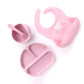 Export silicone tableware four-piece set