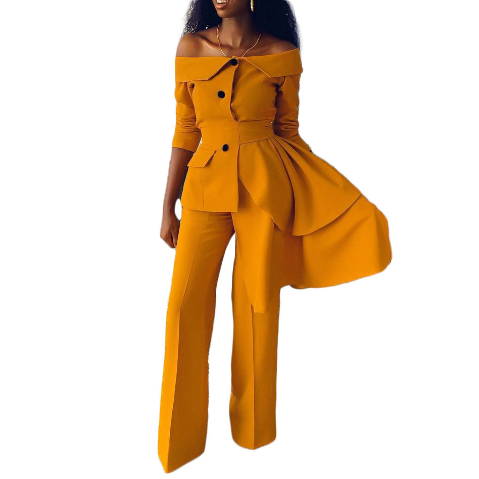 New European Women fashion two-piece suit