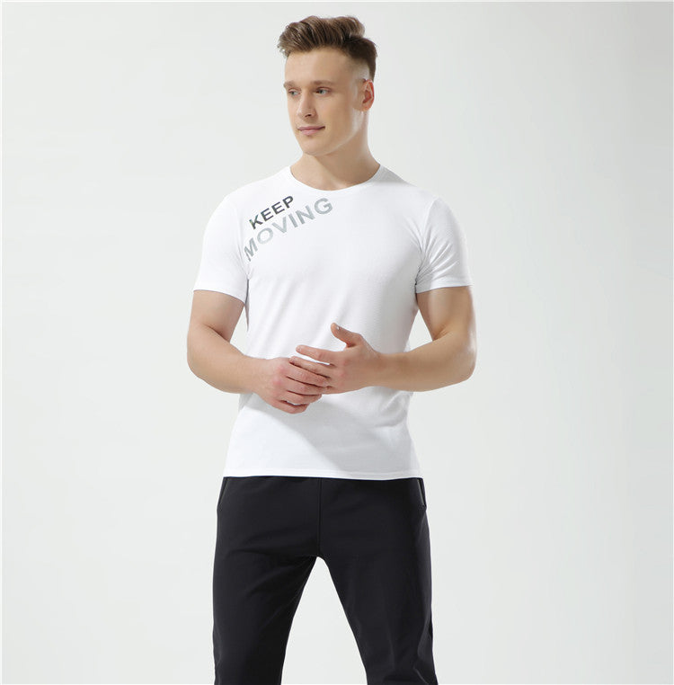 Men’s Ice Silk Nylon Sports T-Shirt