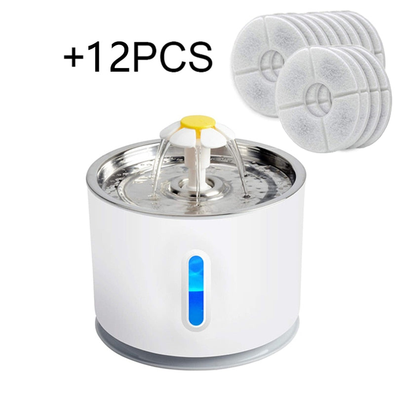 Pet Electric Fountain Active Carbon Filter Drinking Dispenser