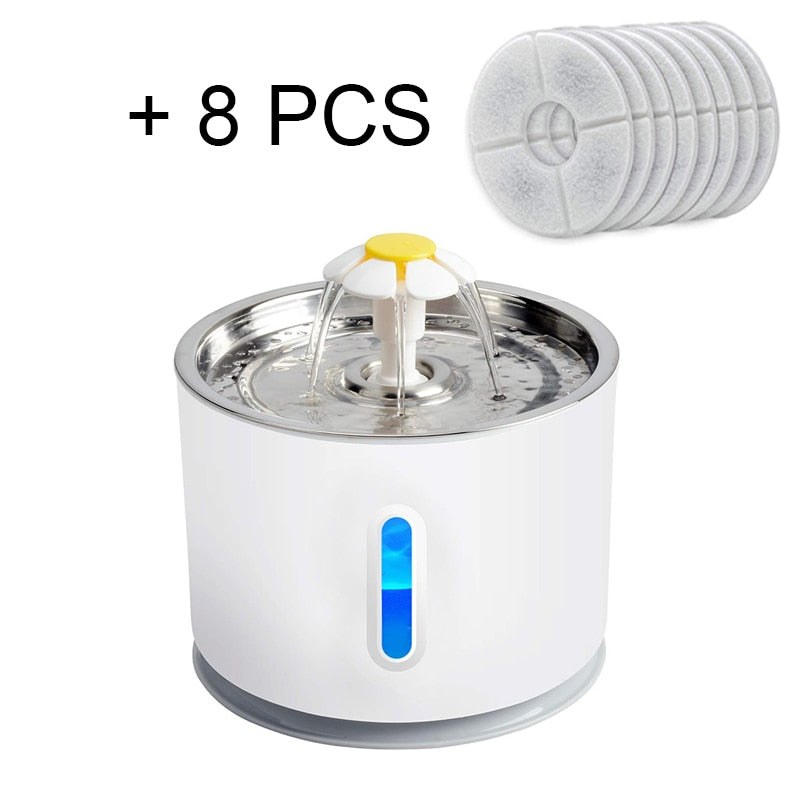 Pet Electric Fountain Active Carbon Filter Drinking Dispenser