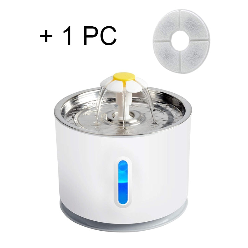 Pet Electric Fountain Active Carbon Filter Drinking Dispenser