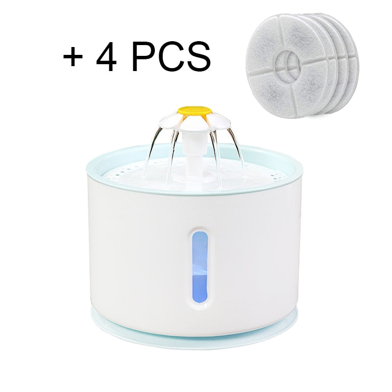 Pet Electric Fountain Active Carbon Filter Drinking Dispenser