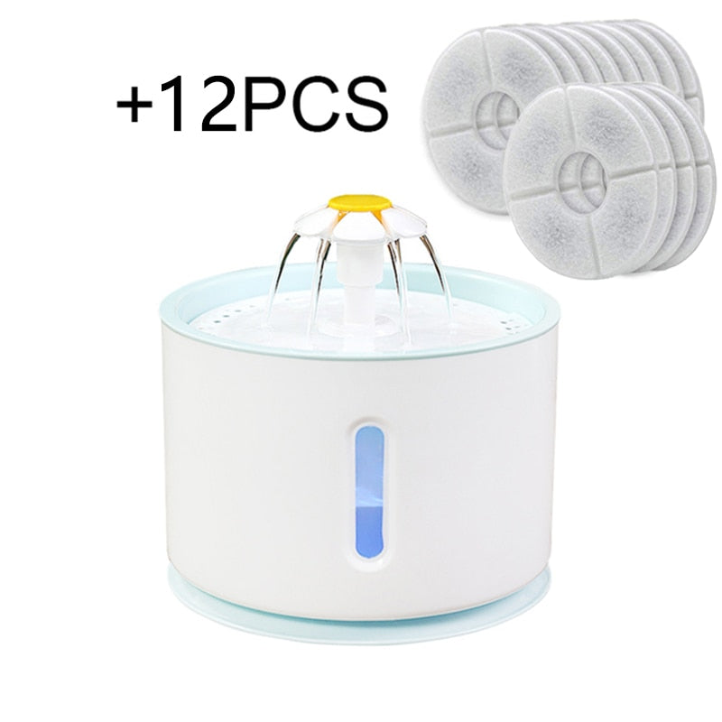 Pet Electric Fountain Active Carbon Filter Drinking Dispenser